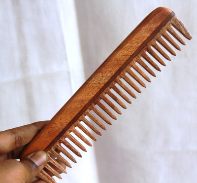 

The Gorgeous Well Spaced Teeth Neem Wood Comb