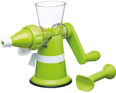 

Wonder World ® 2 in 1 Juice Extractor & Ice Cream Maker Machine Plastic Hand Juicer(Green Pack of 1)