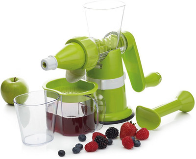 

Wonder World ™ 2 in 1 Plastic Manual Juicer Strong Suction Single Auger Hand Crank Juicer Plastic Hand Juicer(Multicolor Pack of 1)