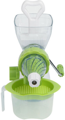 

Wonder World ™ Manual Slow Masticating Single Auger Juicer For Fruit and Vegetable Plastic Hand Juicer(Multicolor Pack of 1)