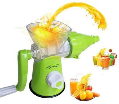 

Wonder World ™ Plastic Manual Hand Single Auger Fruits Press Juicer with Suction Base Plastic Hand Juicer(Multicolor Pack of 1)