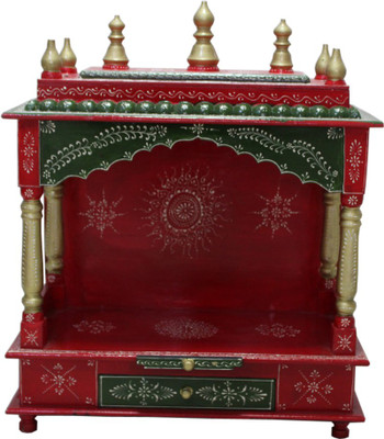 

Glorious_M Wooden Temple/ Home Temple/ Pooja Mandir/ Pooja Mandap/Mandapam Temple for Home MA_LT 03 Wooden Home Temple(Height: 76 cm)