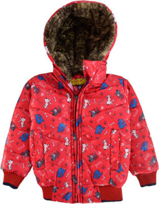 

Come In Kids Full Sleeve Printed Baby Boys Jacket, Red