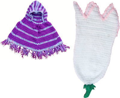 Baby Blossom Girls Casual Dress Poncho(White) Baby Blossom Girls Casual Dress Poncho(White)