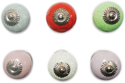 

AGELESS AZYRA Ceramic Cabinet/Draw Knob(Multicolor Pack of 6)