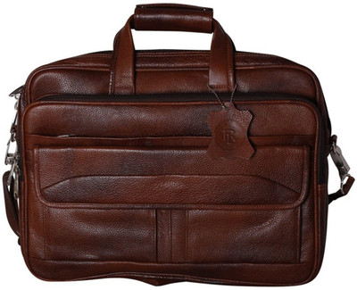 

Royal Leather Emporium 17 inch Laptop Messenger Bag(Brown), Rle-brn
