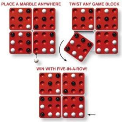 

Adichai Pentago - A Very Tough Racked Up Tic Tac Toe - Mind Twisting Game For Two(Multicolor)