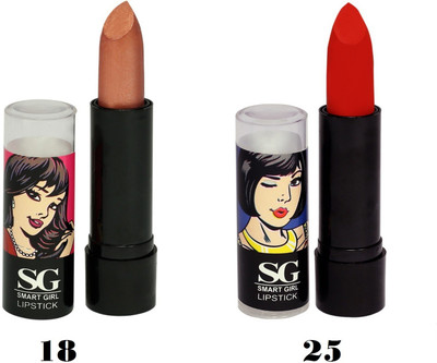 

Amura Smart Girl LipStick Set of 2 (18,25)(18,25, 4.5 g)