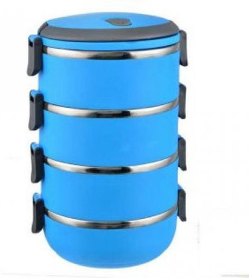 

Bagathon India Adjustable 04 Layers Insulated Tiffin Box - 2800 ml [BLUE] 4 Containers Lunch Box(2800 ml)