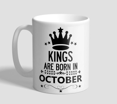 

The Mugs Oct King Ceramic Mug(300 ml), White