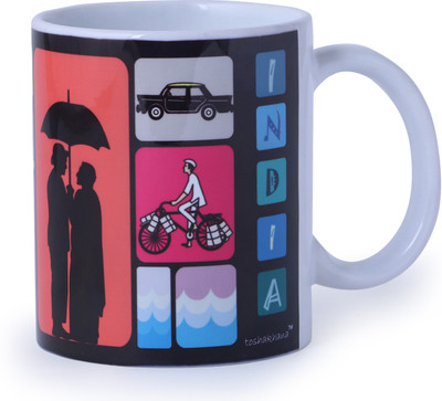 

toshakhana Mumbai India Ceramic Mug(300 ml), Multicolor