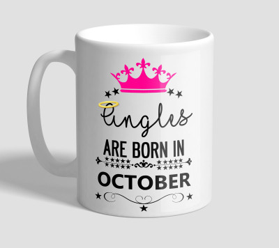 

The Mugs Oct Angles Ceramic Mug(300 ml), White
