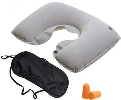 

selva front 3 In 1 Tourist Neck Travel Pillow Neck Pillow & Eye Shade(multi)