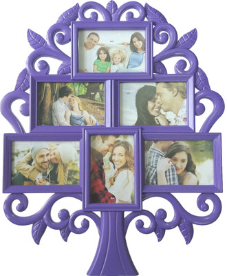 ME Decor Generic Photo Frame(Purple, 6 Photos)