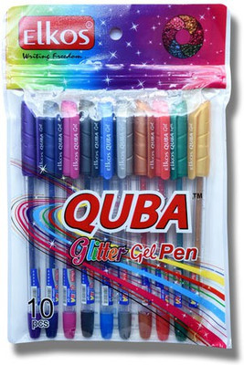 

elkos Gillter Pens Calligraphy(Pack of 10)