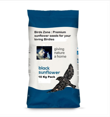 

Birds Zone Birds Zone Sunflower Seeds - 10 KG Pack - Bird Food 10 kg Dry Bird Food