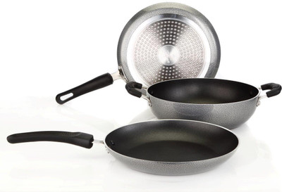 

Greenchef IB N/S 3 Pcs Tawa 0 cm diameter(Aluminium, Non-stick, Induction Bottom), Grey