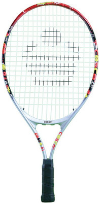 

Cosco 21 Junior Size Aluminium Tennis Racquet Silver Strung Tennis Racquet(G4, 300 g)