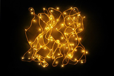 Ascension 85 LEDs 13 m Yellow Steady String Rice Lights(Pack of 10)