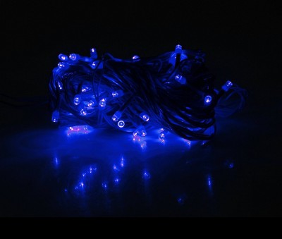 Ascension 55 LEDs 13 m Blue Steady String Rice Lights(Pack of 10)