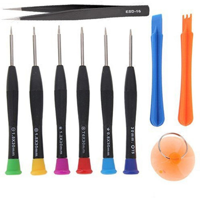 

Buyyart 9 in 1 Professional Cell Phone Standard Screwdriver Set, Multicolor