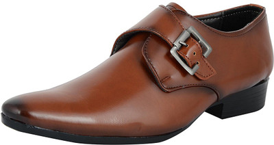 

Flycode Monk Strap For Men(Tan