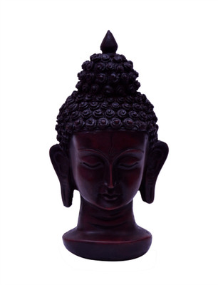 

Vastu Art Vastu / Fengshui / Lord Buddh Head / Buddha Head For Peace Of Mind And Home Decoration Decorative Showpiece - 16 cm(Polyresin, Black)