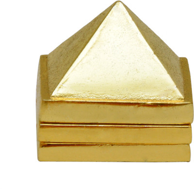

Vastu Art Vastu / Feng Shui / Pyramid - Metal Pyramid For Vastu Correction Decorative Showpiece - 5 cm(Alloy, Gold)