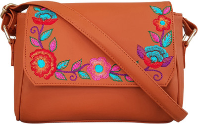 

Toteteca Bag Works Women Casual Tan PU Sling Bag
