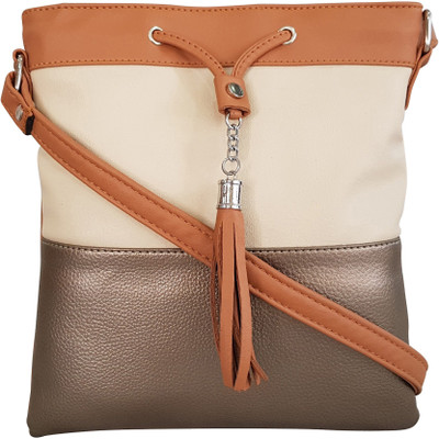 

Toteteca Bag Works Women Casual Silver PU Sling Bag