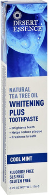 

Desert Essence Natural Tea tree oil whitening plus toothpaste, 4.25 oz Toothpaste(200 g)