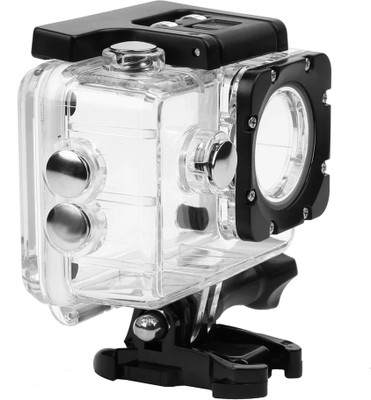 

Techlife Solutions Underwater Waterproof Back Protective Housing Case Cover for Sports camera SJ400/WIFI/plus Eken h9 Underwater Camera Housing(40 m)