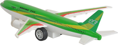 

Magic Pitara Die Cast Pull Back Alloy Airliner with Light & Music (Green)(Green)