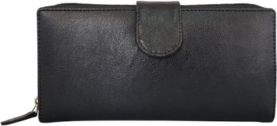 

Toteteca Bag Works Women Casual Black Artificial Leather Wallet(10 Card Slots)