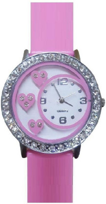 View BVM Enterprise Diamond studded latest collection with beautiful attractive peacock Analog Watch. Watch  - For Girls Wrist Watches Price Online(BVM Enterprise)