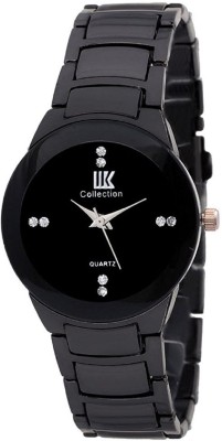 UNEQUE TREND black dial IIK Full Black Metal Strap Luxury Watch Watch  - For Men   Watches  (UNEQUE TREND)