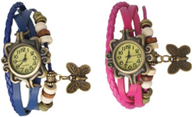 

Quartz Butterfly Vintage Analog Watch - For Women