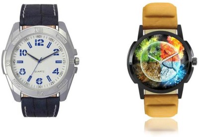FASHION POOL ULTIMATE COMBO OF MOST STUNNING FOXTER & VOLGA WATCH FOR CASUAL & PROFESSIONAL WEAR MULTI COLOR DIAL GRAPHICS FOXTER WATCH PERFECT COMBO WITH CASUAL WEAR VOLGA WHITE BLUE WATCH Watch  - For Boys   Watches  (FASHION POOL)