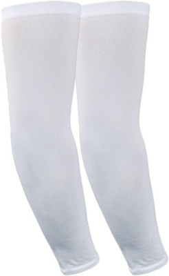 TRUEREVO Polyester Arm Sleeve For Men & Women(Free, White)