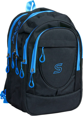 

SARA Black 3 L Backpack(Black, Blue)