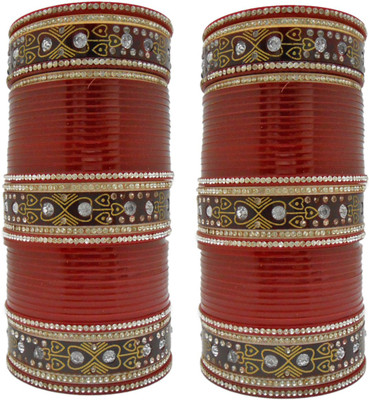 

My Design Acrylic Chudas(Pack of 78), Maroon