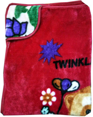 KARIBA Floral  Blanket(Fur, Red