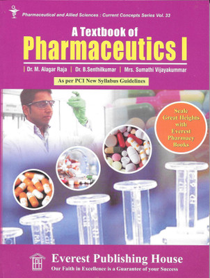 A Textbook of Pharmaceutics I(English, Paperback, Dr.M. Alagar Raja, Dr.B.Senthilkumar, Mrs.Sumathi Vijayakummar)