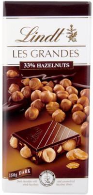 

Lindt Grand Dark Chocolate, Hazel Nut Bars(150 g)
