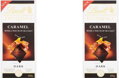 

Lindt Caramel & Sea Salt Bars(Pack of 2, 200 g)