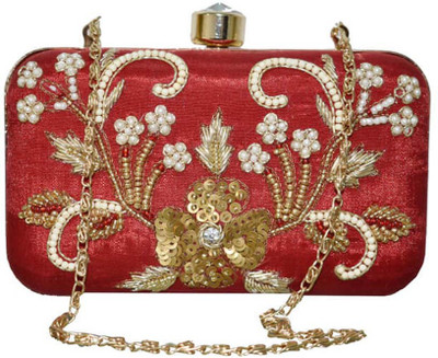 

Falah Party Maroon Clutch