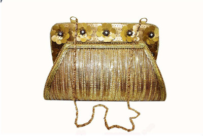 

Falah Party Gold Clutch
