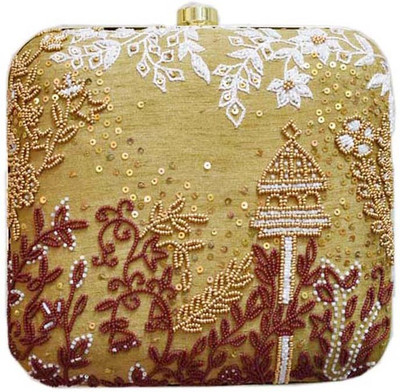 

Falah Party Brown Clutch