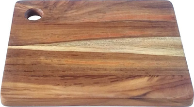 Oxford Teak Wood Vegetable, Fruit, Bread, Pizza Wooden Cutting Board(Brown Pack of 1)