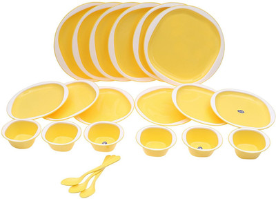 

Wud Kraft Pack of 24 Dinner Set(Melamine)